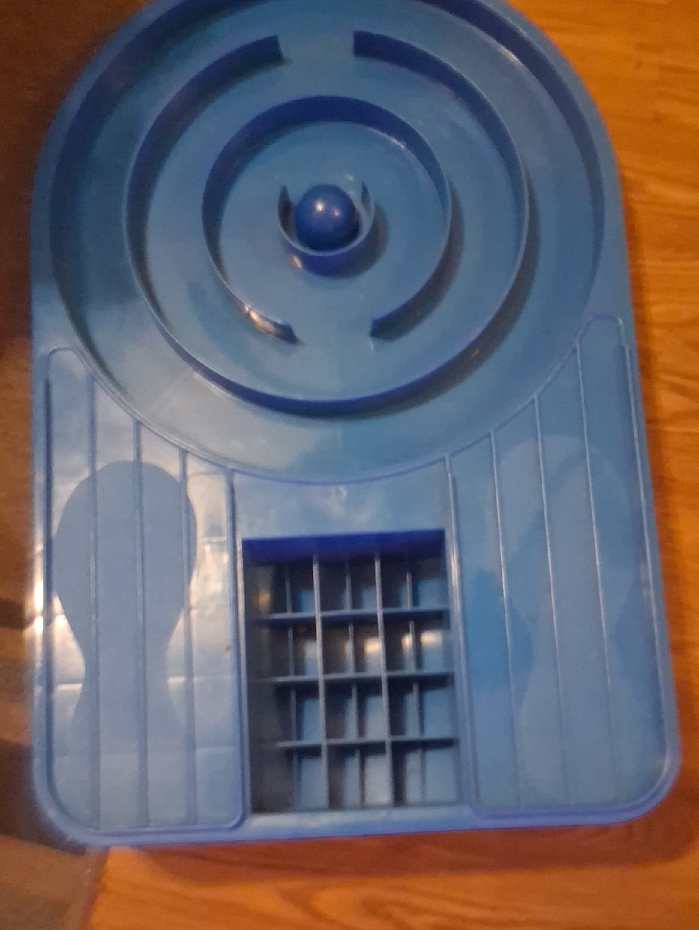 Blue Plastic Game/Activity Board.Balance Board with ball